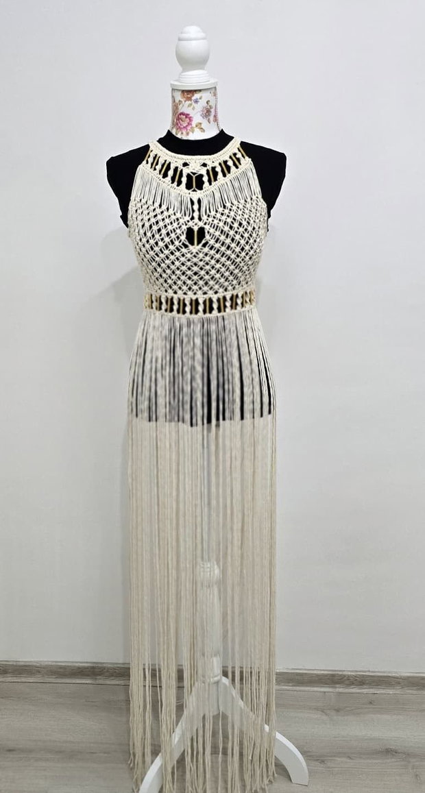 Rochie handmade tip macrame