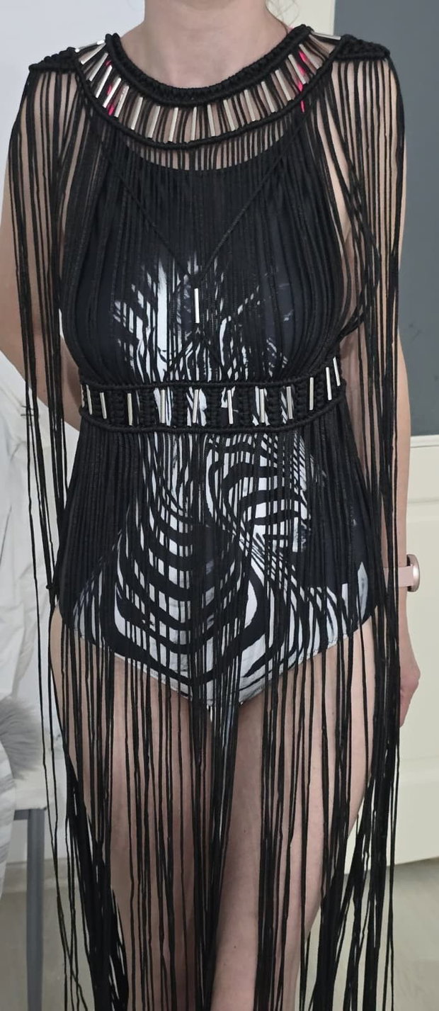 Rochie handmade tip macrame