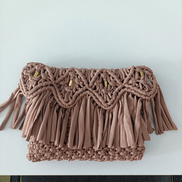 Poseta mica handmade macrame
