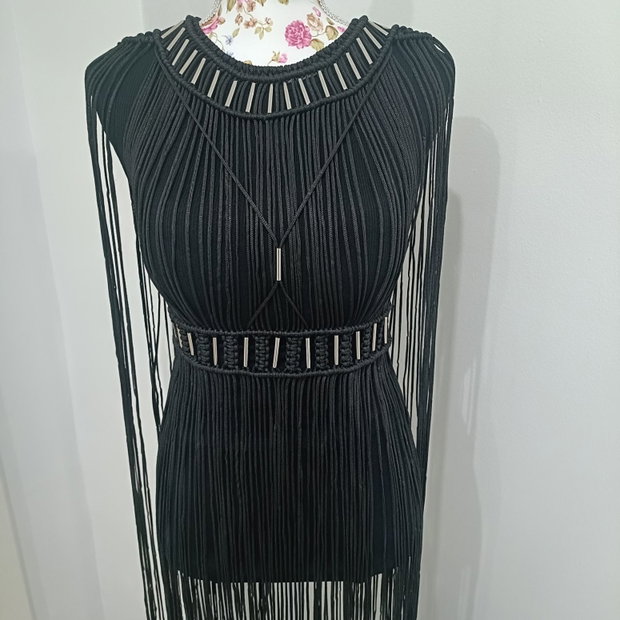 Rochie handmade tip macrame
