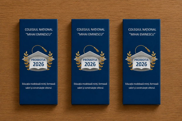 Cutie personalizată pentru ciocolată Absolvire 2026