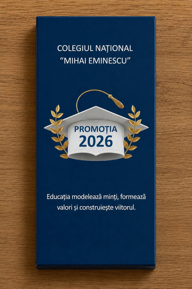 Cutie personalizată pentru ciocolată Absolvire 2026