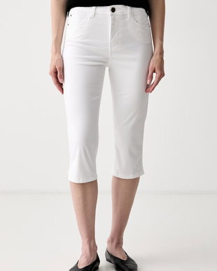 Guess pantaloni capri pentru femei cu lyocell CAROLYN