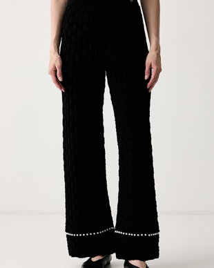 Karl Lagerfeld pantaloni pentru femei cu vâscoză