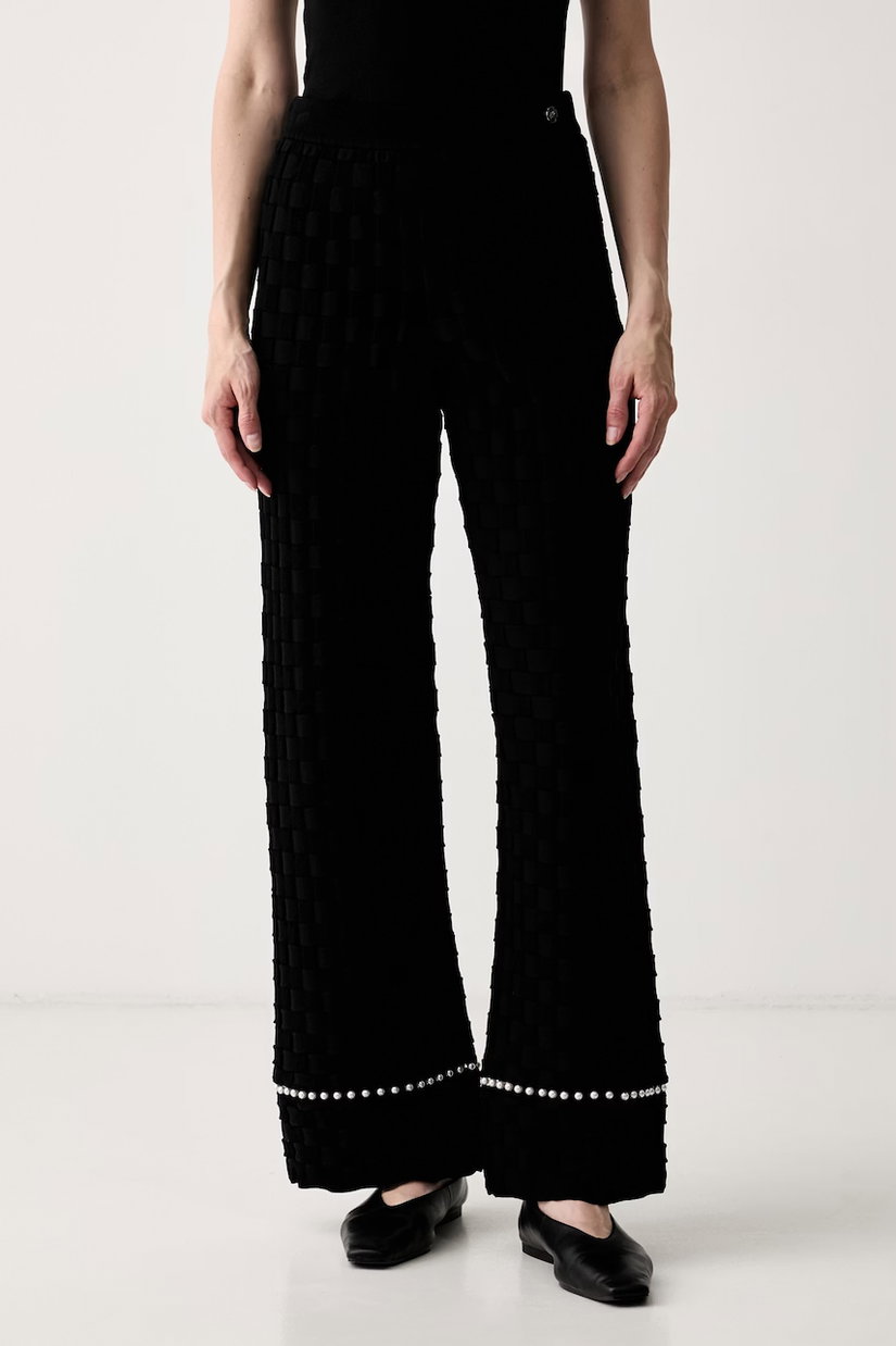 Karl Lagerfeld pantaloni pentru femei cu vâscoză