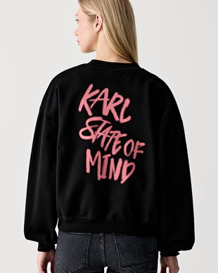 Karl Lagerfeld Jeans hanorac oversized pentru femei din bumbac