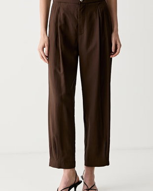 ViCOLO pantaloni carrot pentru femei cu vâscoză