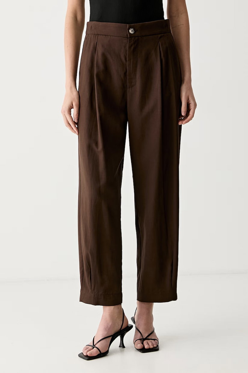 ViCOLO pantaloni carrot pentru femei cu vâscoză