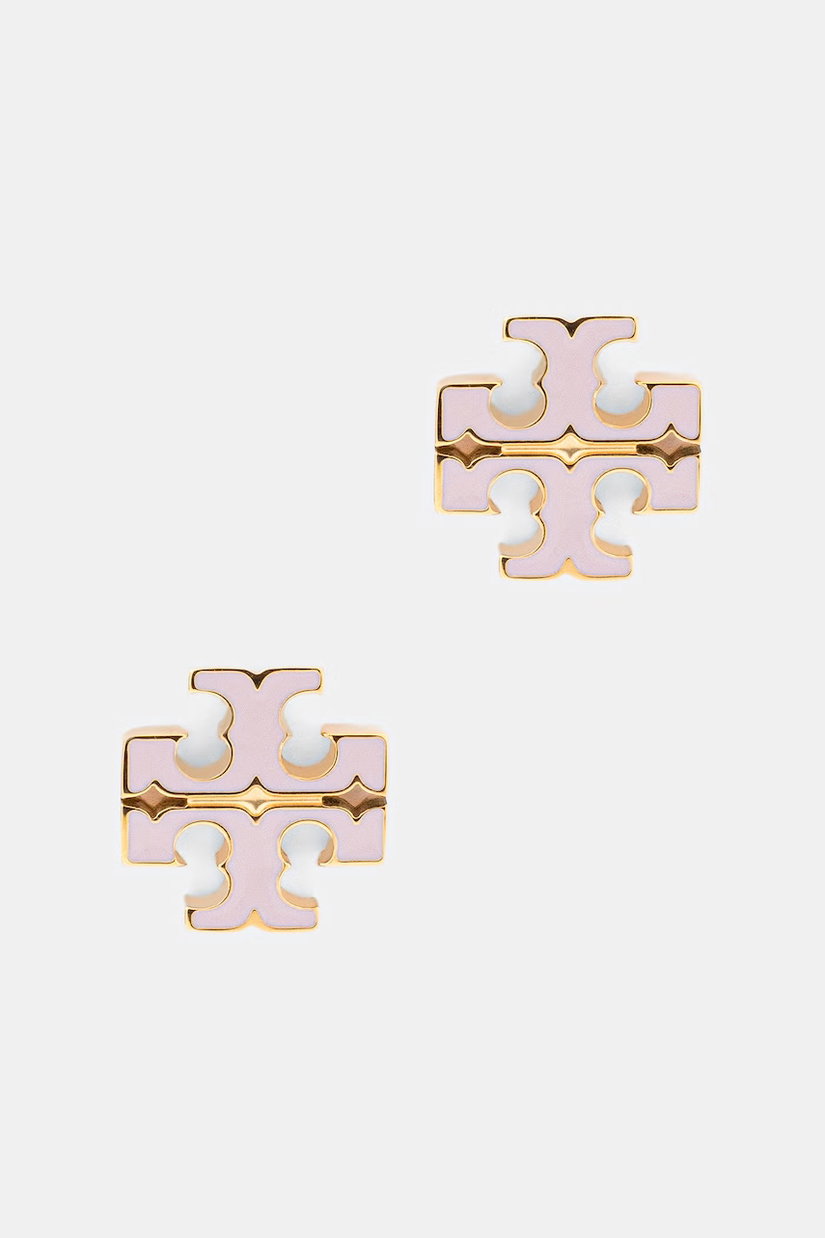 Tory Burch cercei pentru femei din oțel inoxidabil email Icon