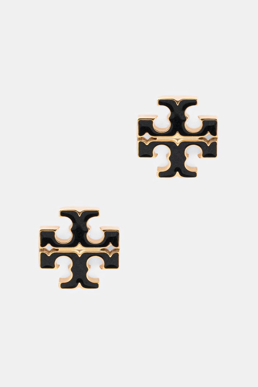 Tory Burch cercei pentru femei din oțel inoxidabil email Icon