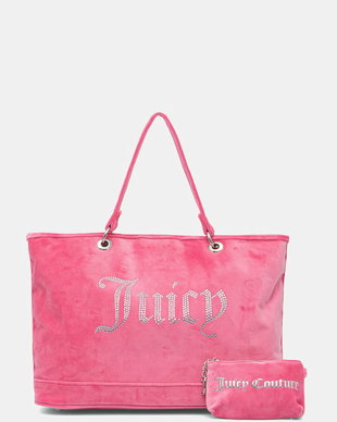 Juicy Couture tote bag pentru femei de velur Kimberly