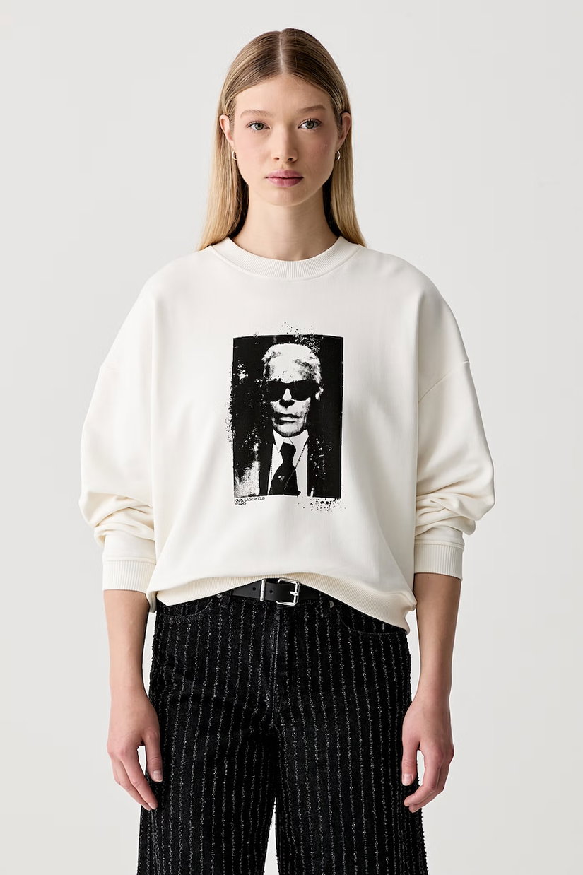 Karl Lagerfeld Jeans hanorac pentru femei din bumbac