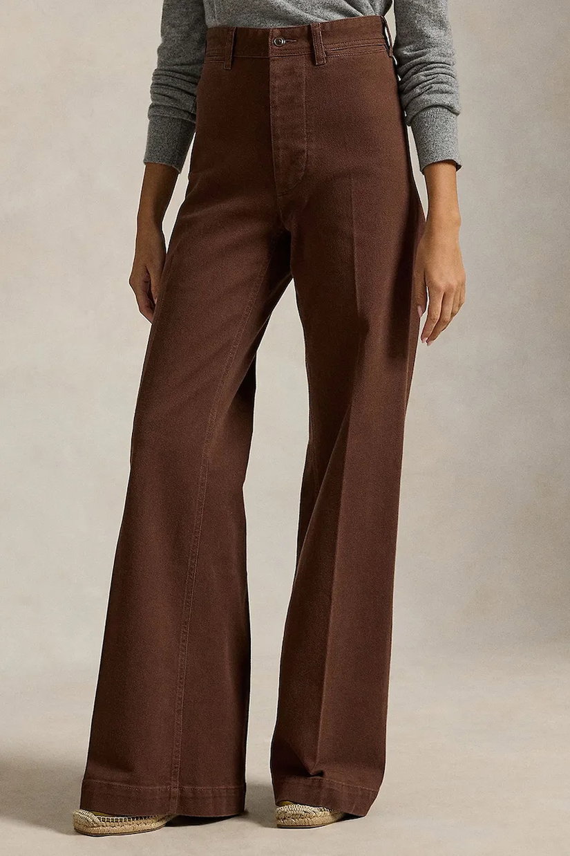 Polo Ralph Lauren pantaloni pentru femei cu bumbac