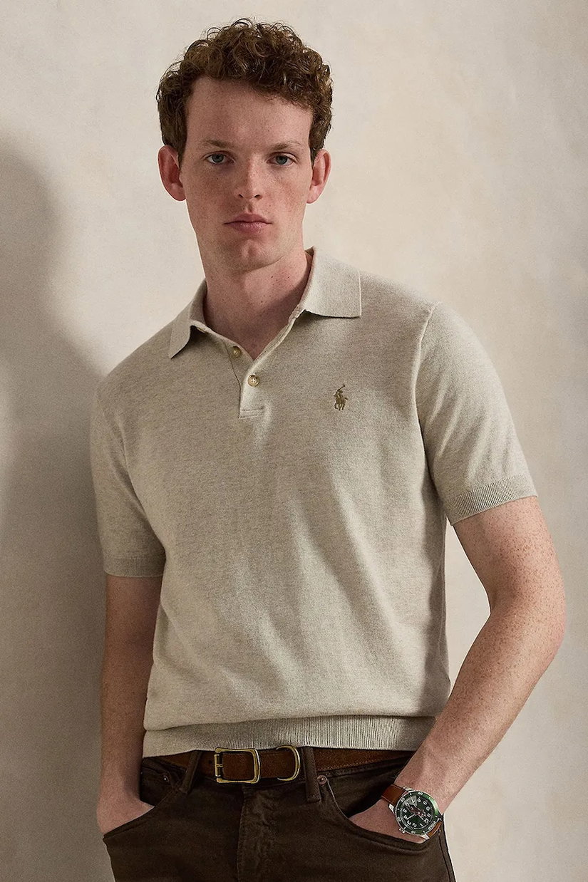 Polo Ralph Lauren pulover cu mânecă scurtă pentru bărbați din bumbac