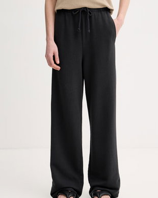 American Vintage pantaloni de trening pentru femei din bumbac cu elastan