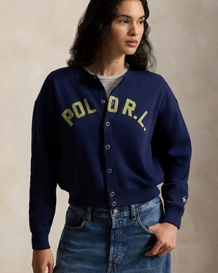 Polo Ralph Lauren hanorac cu fermoar pentru femei cu bumbac