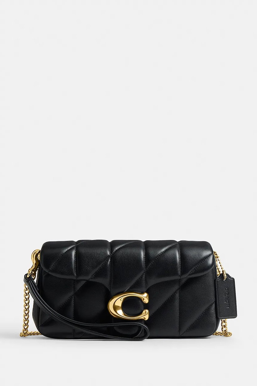 Coach geantă crossbody pentru femei din piele Quilted Tabby Chain Crossbody 19