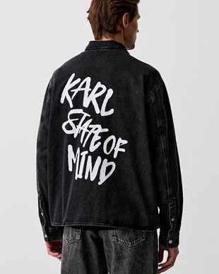 Karl Lagerfeld Jeans cămașă pentru bărbați din denim