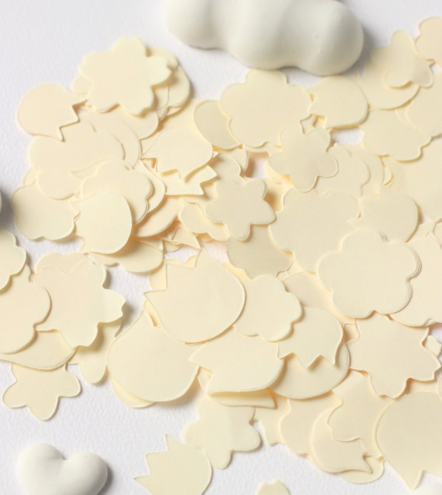 Set 10buc pungute confetti - forma flori
