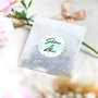 Set 10buc pungute confetti - seminte si petale de flori - sticker personalizabil