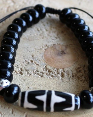 Bratara pe ata cu agata dzi /bratara barbateasca/bratara unisex/bratara talisman/prosperitate