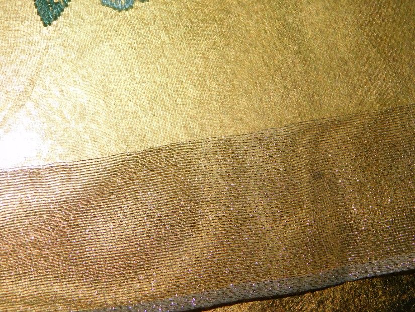 Esarfa noua lina extra fina cu matase naturala, broderie multicolora, ceas nou cadou