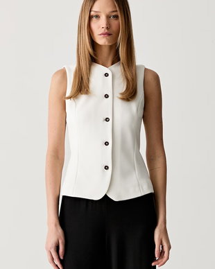 Calvin Klein vestă cu un singur rând de nasturi pentru femei