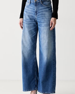 Guess blugi wide leg pentru femei BELLFLOWER