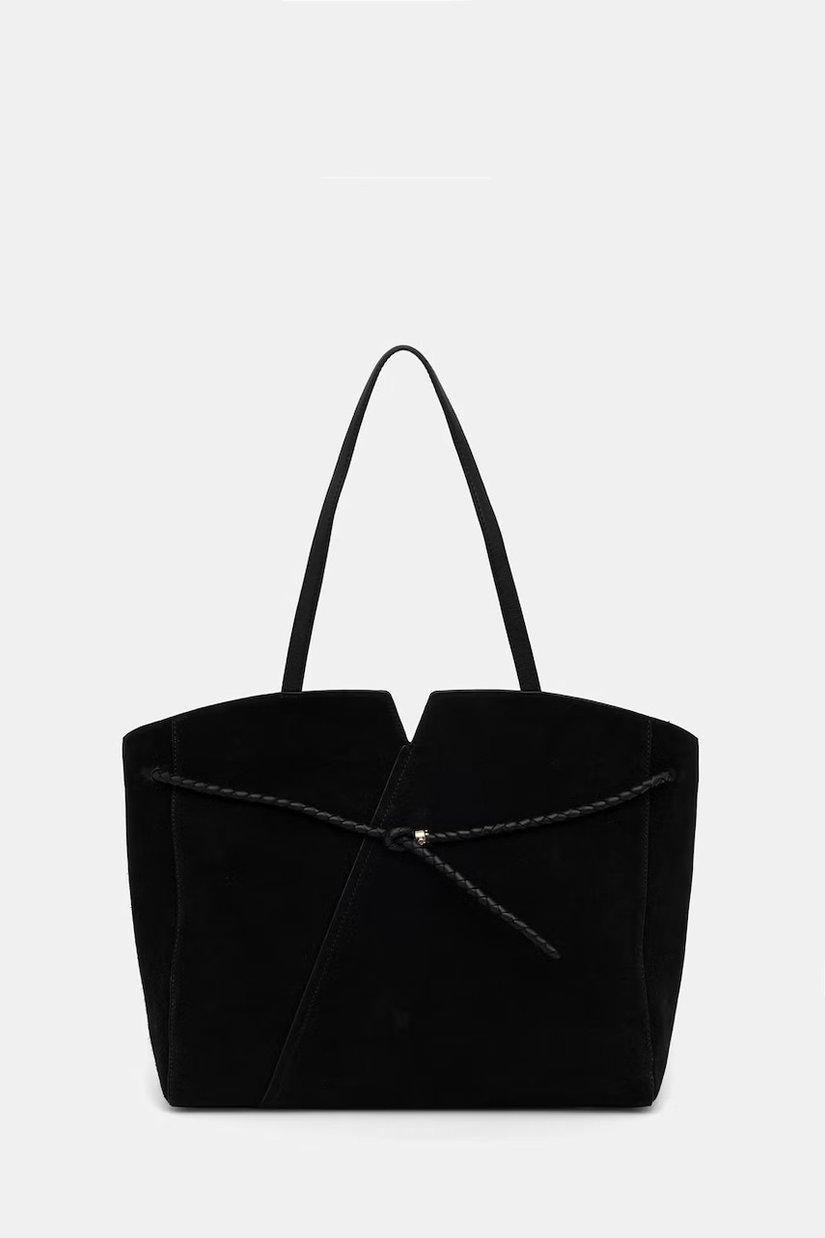 BOSS geantă shopper pentru femei din piele întoarsă BOSS REVERS TOTE S