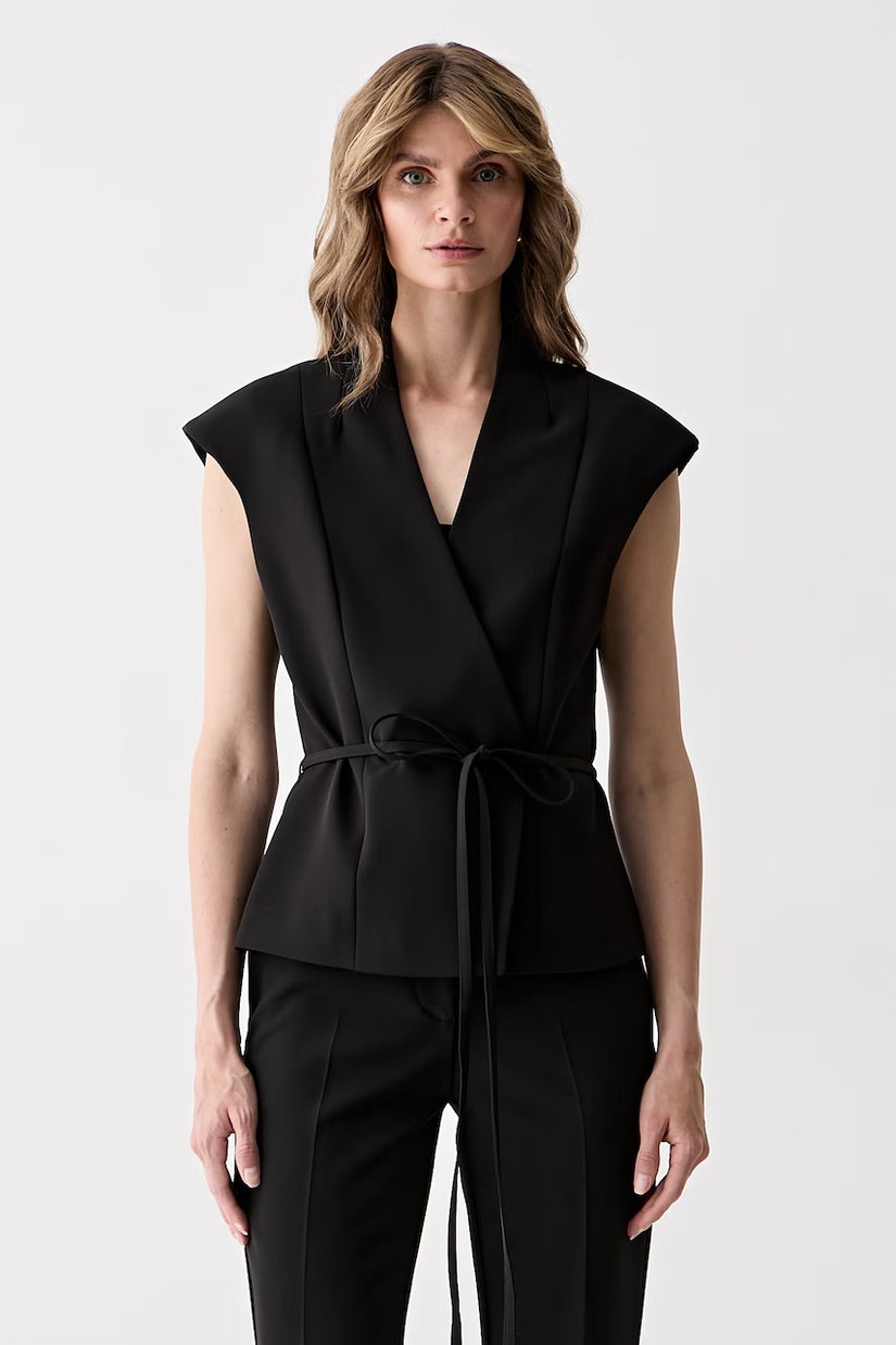 Marciano by Guess vestă cu două rânduri de nasturi pentru femei JASMINE
