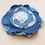 brosa denim , dantela , perle 13 cm