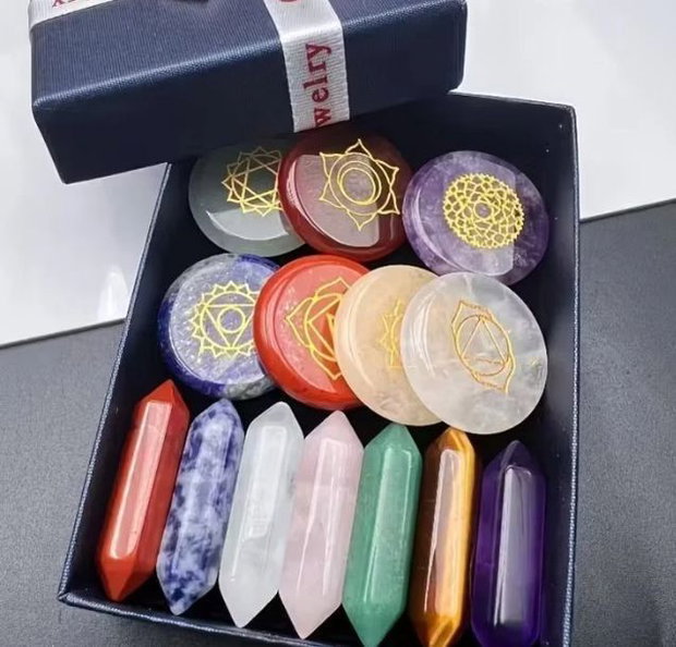 placa divinatie +Set chakre din cristale penduluri+cadou set de lumanari parfumate aromatherapy