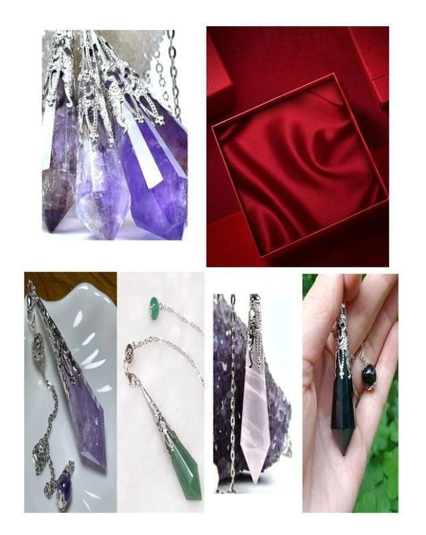 Kit Complet Radiestezie: 4 Plăci Divinație + 4 Penduluri Cristale Naturale