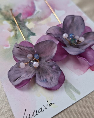 Cercei Lunaria  Flori de amurg
