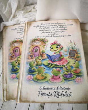 Agenda personalizata pentru educatoare/ invatatoare - tema broscute