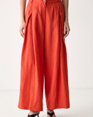 ViCOLO pantaloni culottes pentru femei din in