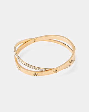 Tory Burch brățară pentru femei placată cu aur cristal Icon