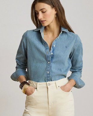 Lauren Ralph Lauren cămașă pentru femei din denim