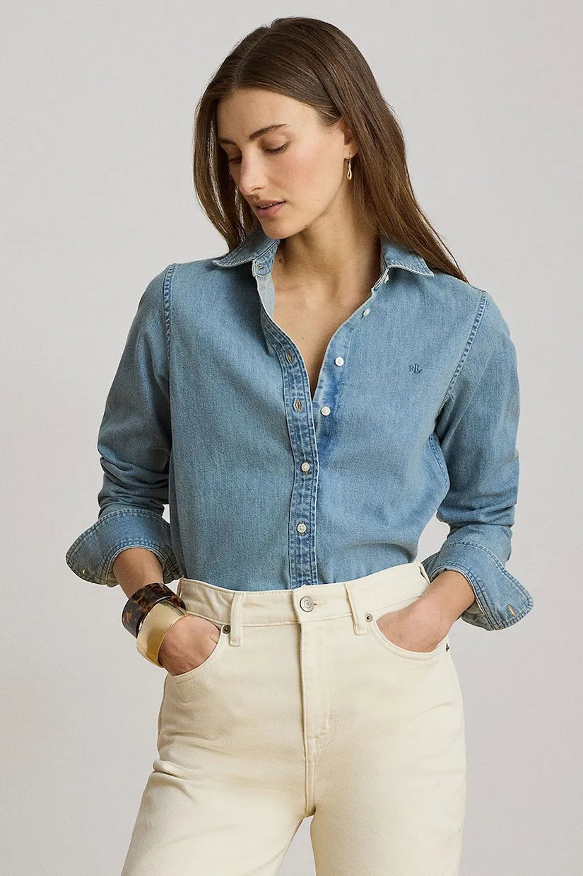 Lauren Ralph Lauren cămașă pentru femei din denim