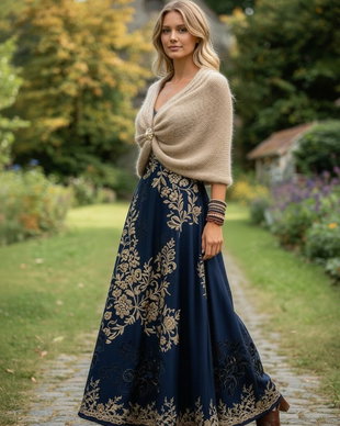Șal  din Mohair și Mătase Bej  Auriu   Șal elegant pentru Nunți și Ocazii