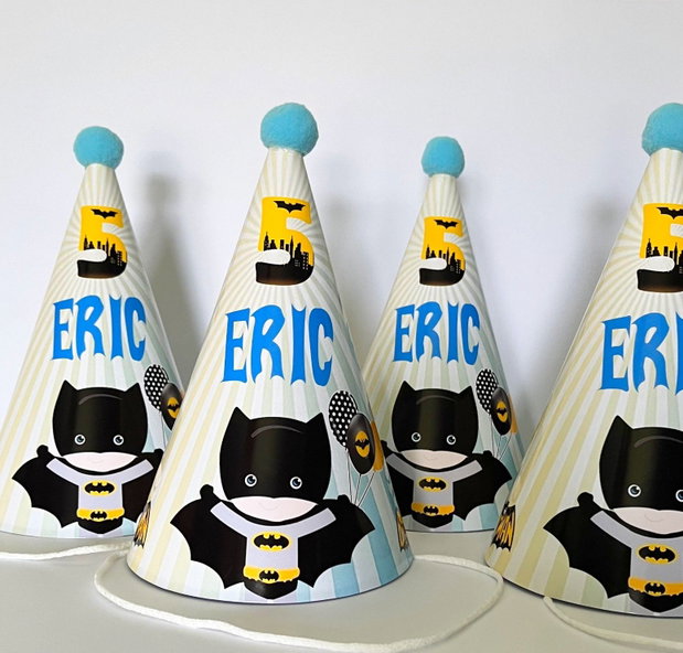 Coifuri petrecere baby Batman personalizate