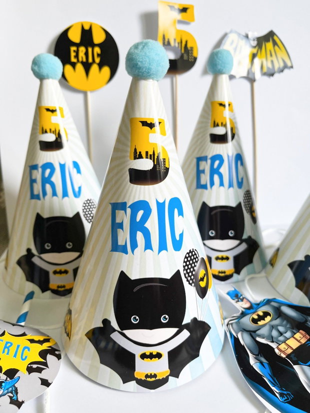 Coifuri petrecere baby Batman personalizate
