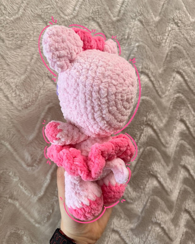 Păpușică în Costum de Purceluș  Jucărie Amigurumi Croșetată Handmade