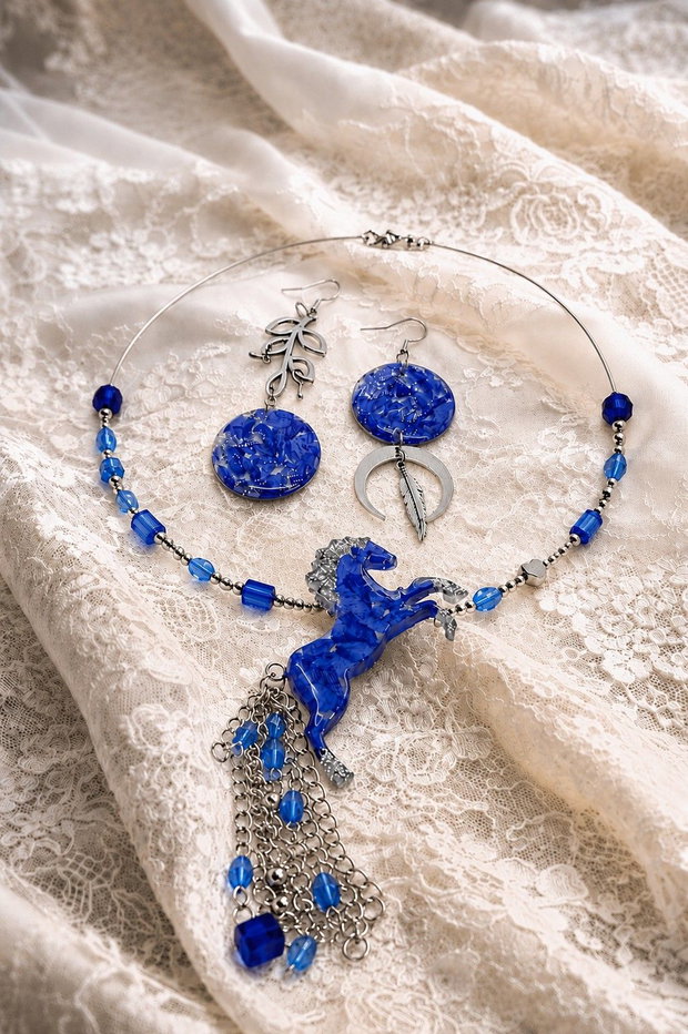 Set bijuterii căluț - Orhidee 02145