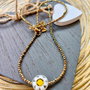 Colier CHOKER hematite aurii fine & piesa Millefiori