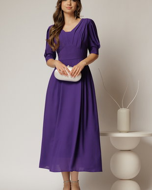 Rochie de ocazie mov lunga de ocazie
