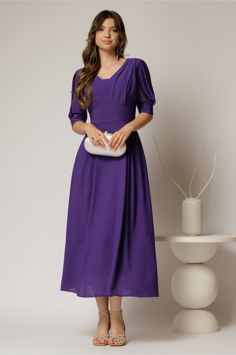 Rochie de ocazie mov lunga de ocazie