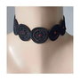 Colier Choker Negru cu Cristale
