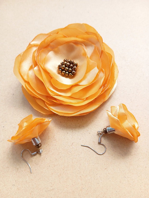 set floral galben auriu