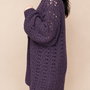 Cardigan Oversized Crochet Mocca